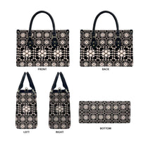 Aloha Hawaii Shell Quilt Leather Bag Seamless Style - Polynesian Pride