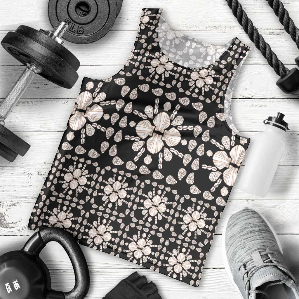 Aloha Hawaii Shell Quilt Men Tank Top Seamless Style - Polynesian Pride