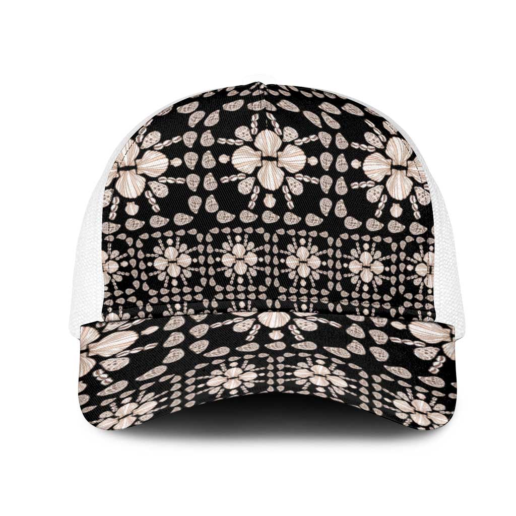 Aloha Hawaii Shell Quilt Mesh Trucker Cap Seamless Style - Polynesian Pride