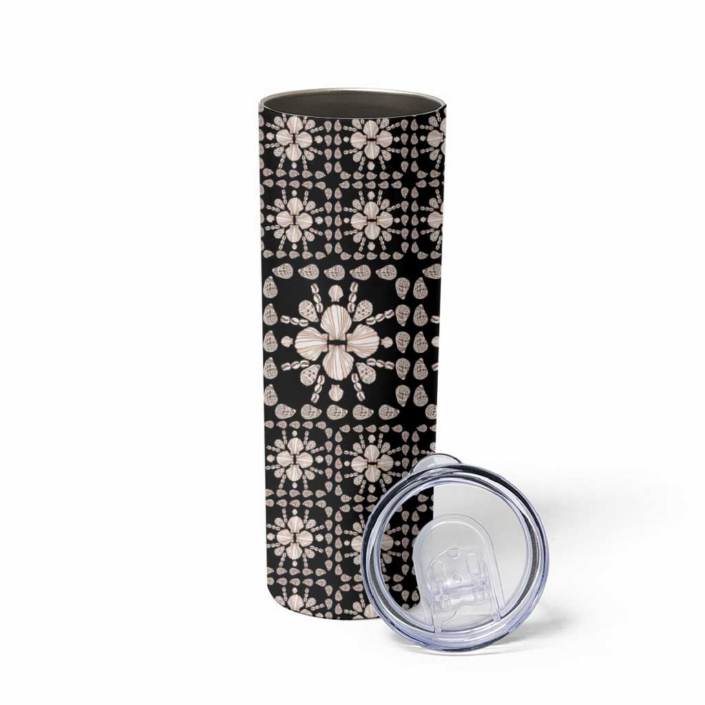 Aloha Hawaii Shell Quilt Skinny Tumbler Seamless Style - Polynesian Pride