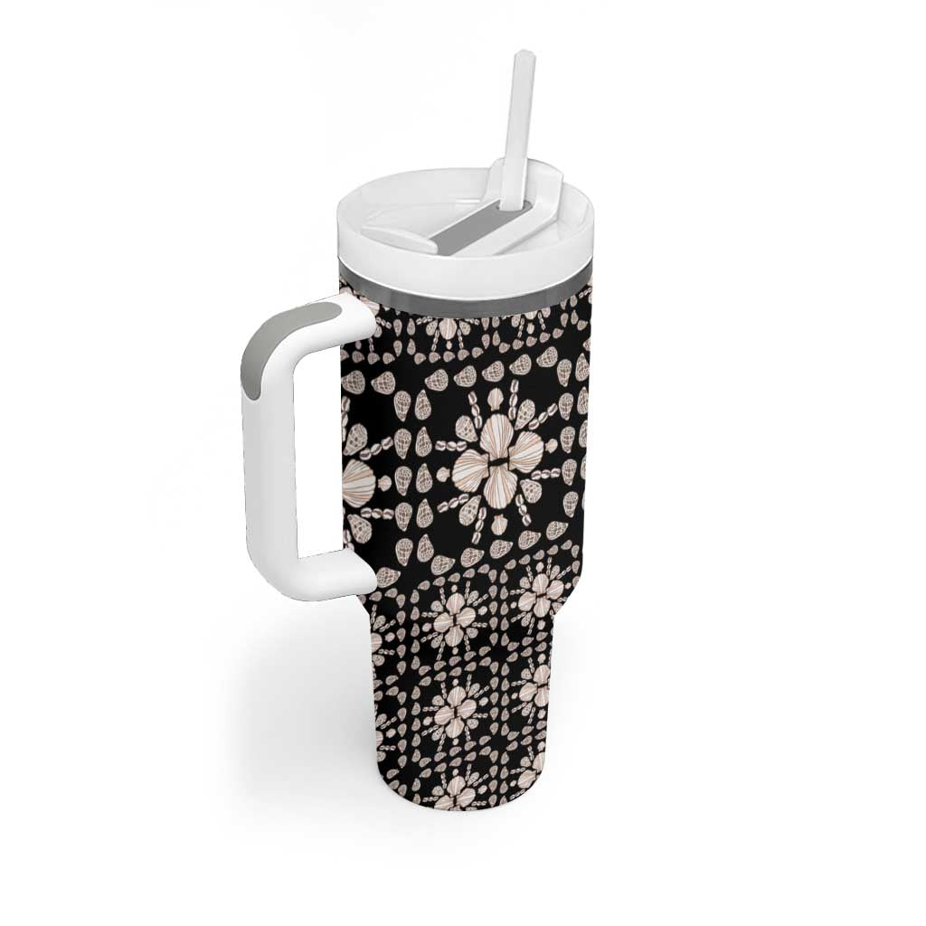 Aloha Hawaii Shell Quilt Tumbler With Handle Seamless Style - Polynesian Pride
