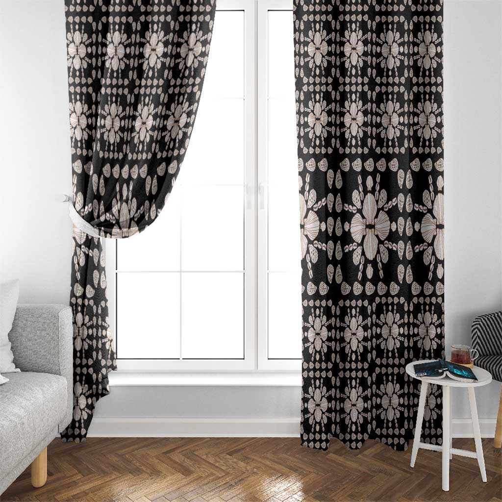 Aloha Hawaii Shell Quilt Window Curtain Seamless Style - Polynesian Pride
