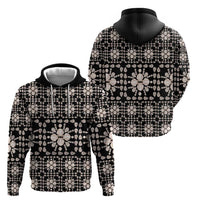 Aloha Hawaii Shell Quilt Zip Hoodie Seamless Style - Polynesian Pride