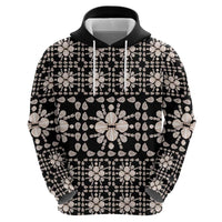 Aloha Hawaii Shell Quilt Zip Hoodie Seamless Style - Polynesian Pride