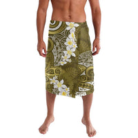 Gold Polynesian Tribal Frangipani Tropical Vibe Lavalava LT14 Gold - Polynesian Pride