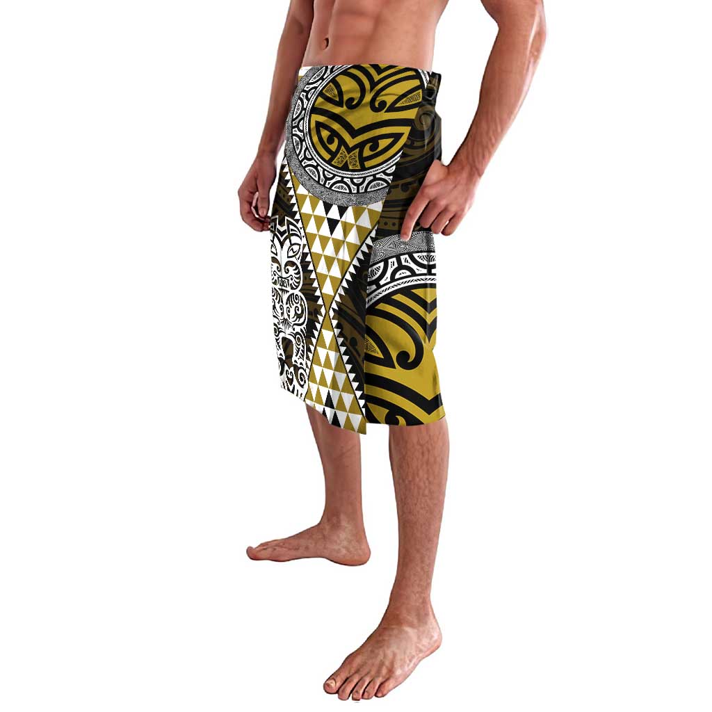 Yellow Aotearoa Niho Taniwha Lavalava Maori Mythology Tooth - Taniko Motifs
