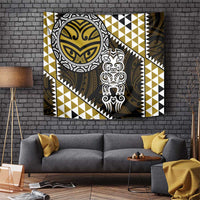 Yellow Aotearoa Niho Taniwha Tapestry Maori Mythology Tooth - Taniko Motifs LT14 Yellow - Polynesian Pride