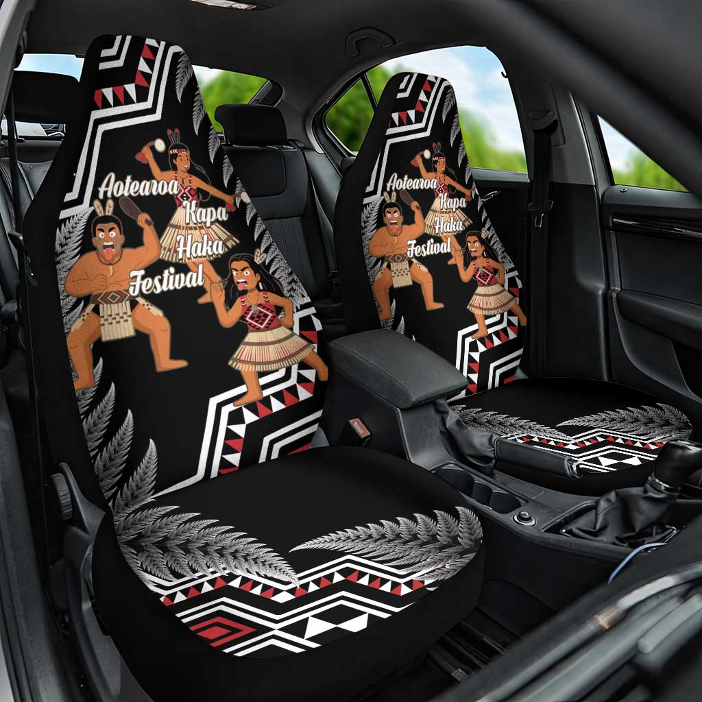 Aotearoa Kapa Haka Car Seat Cover 2025 Festival - Traditional Maori Dance LT14 One Size Black - Polynesian Pride