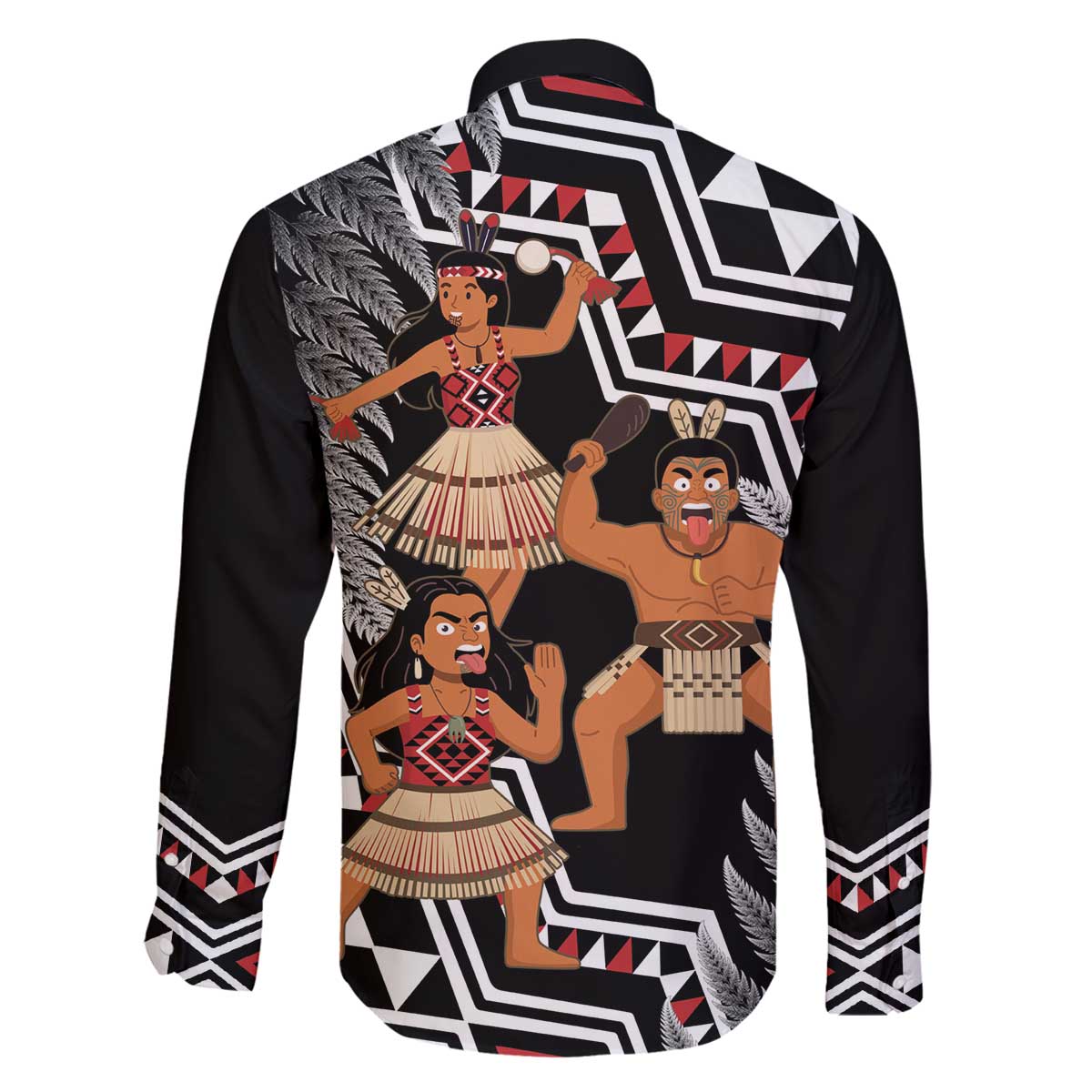 Aotearoa Kapa Haka Family Matching Off The Shoulder Long Sleeve Dress and Hawaiian Shirt 2025 Festival - Traditional Maori Dance LT14 - Polynesian Pride