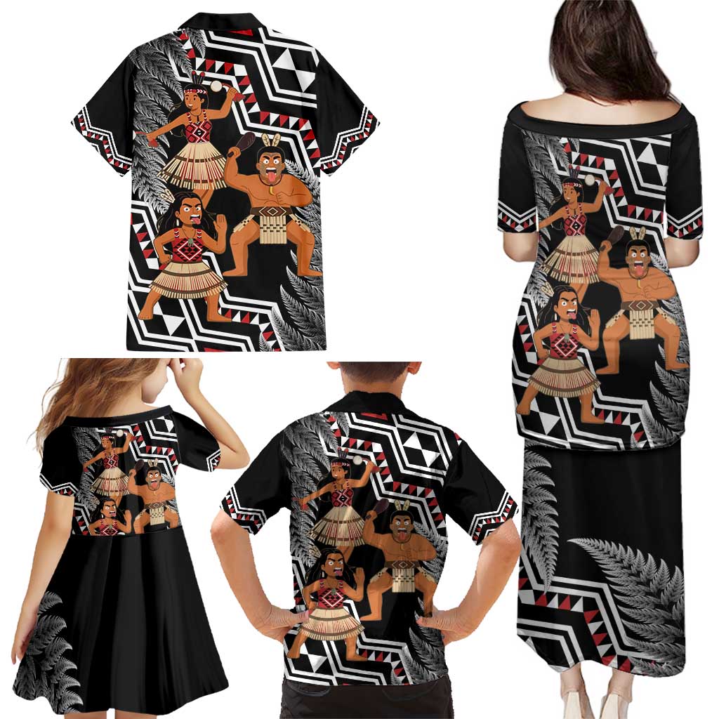 Aotearoa Kapa Haka Family Matching Puletasi and Hawaiian Shirt 2025 Festival - Traditional Maori Dance LT14 - Polynesian Pride