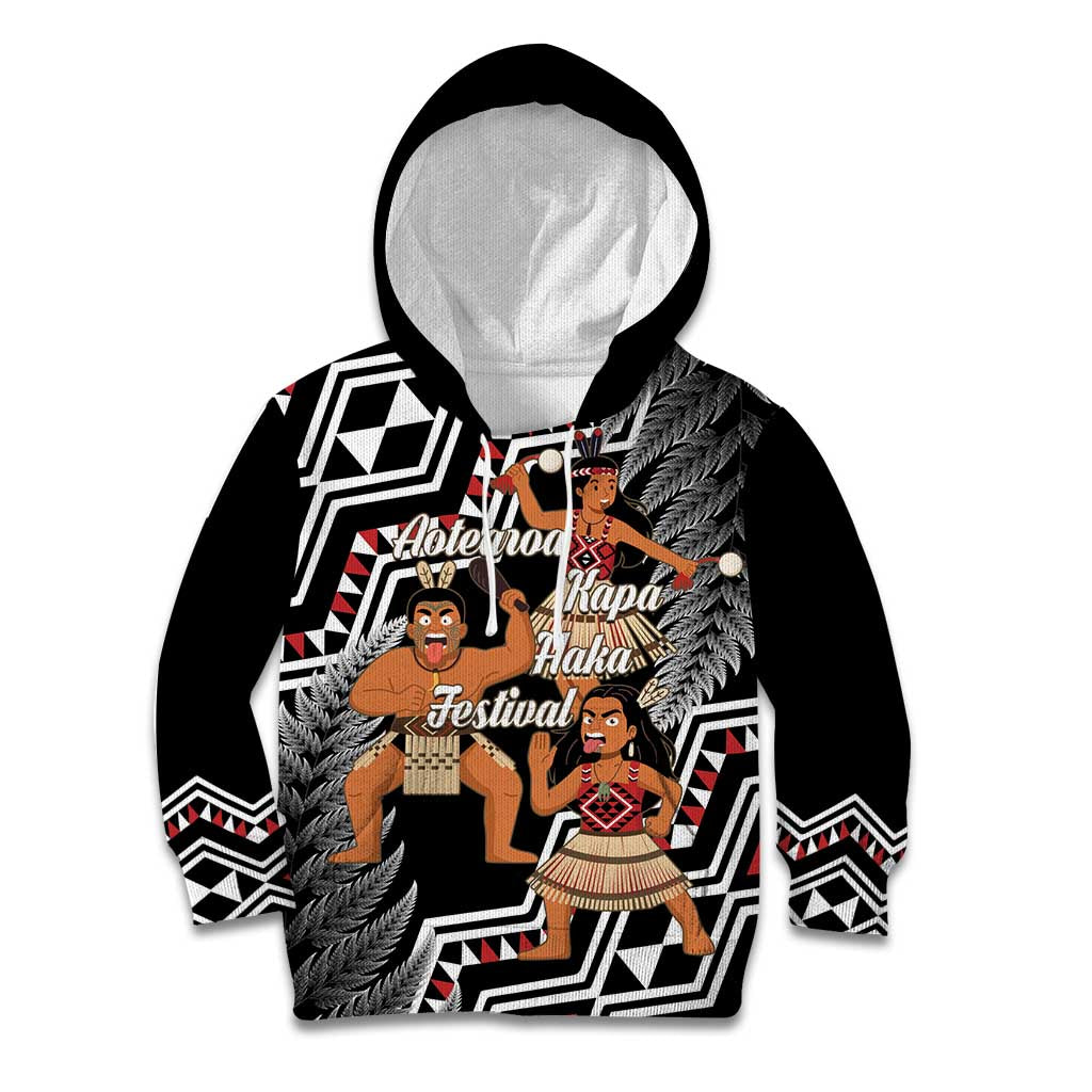 Aotearoa Kapa Haka Kid Hoodie 2025 Festival - Traditional Maori Dance LT14 Hoodie Black - Polynesian Pride