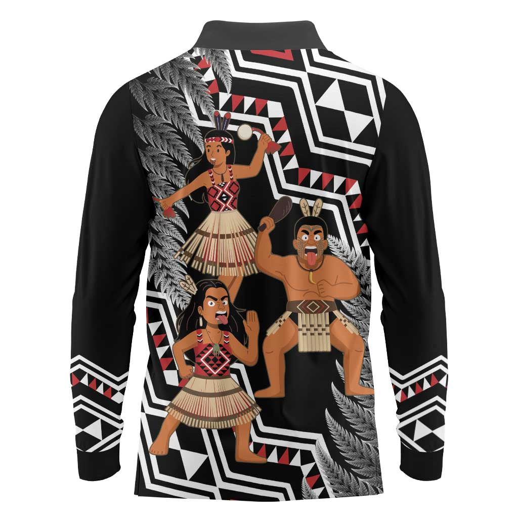 Aotearoa Kapa Haka Long Sleeve Polo Shirt 2025 Festival - Traditional Maori Dance LT14 - Polynesian Pride
