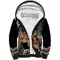 Aotearoa Kapa Haka Sherpa Hoodie 2025 Festival - Traditional Maori Dance LT14 Unisex Black - Polynesian Pride