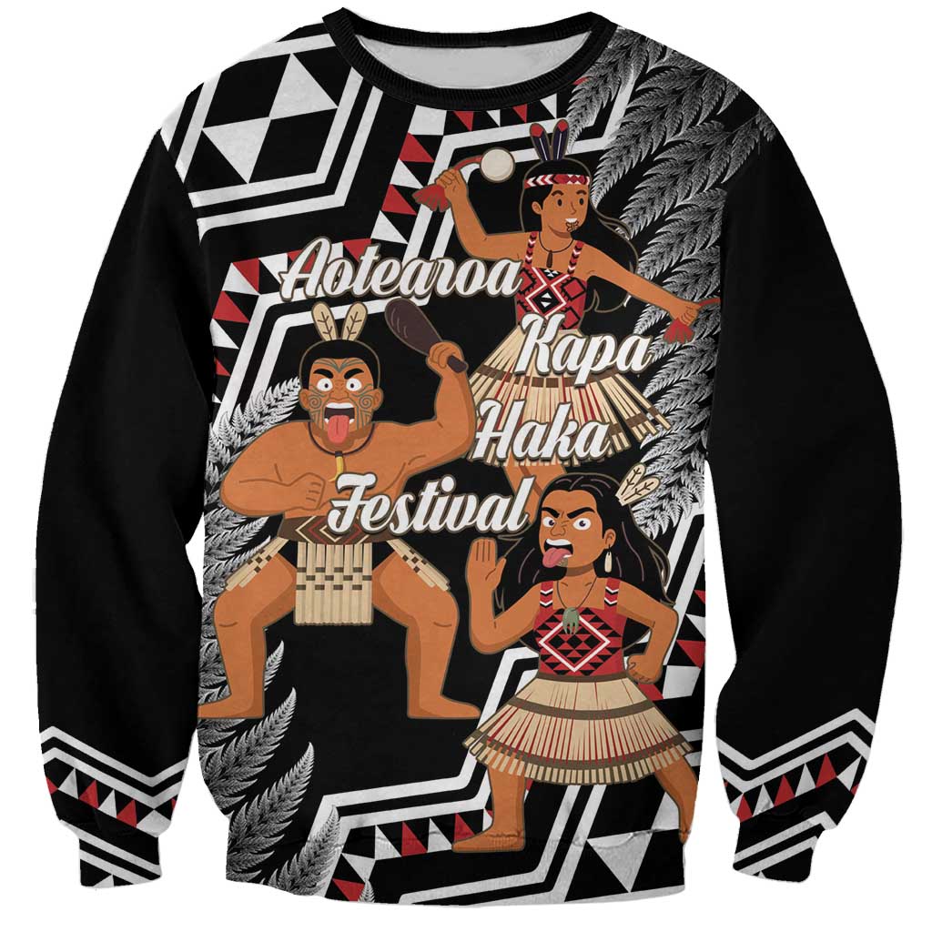 Aotearoa Kapa Haka Sweatshirt 2025 Festival - Traditional Maori Dance LT14 Unisex Black - Polynesian Pride