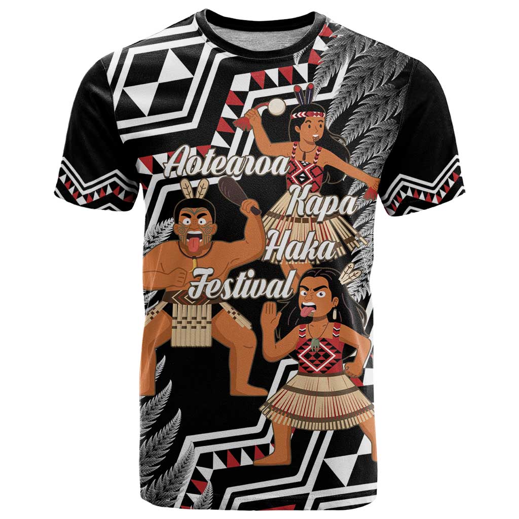 Aotearoa Kapa Haka T Shirt 2025 Festival - Traditional Maori Dance LT14 Black - Polynesian Pride