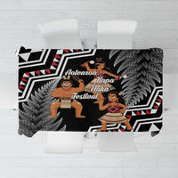 Aotearoa Kapa Haka Tablecloth 2025 Festival - Traditional Maori Dance LT14 Black - Polynesian Pride