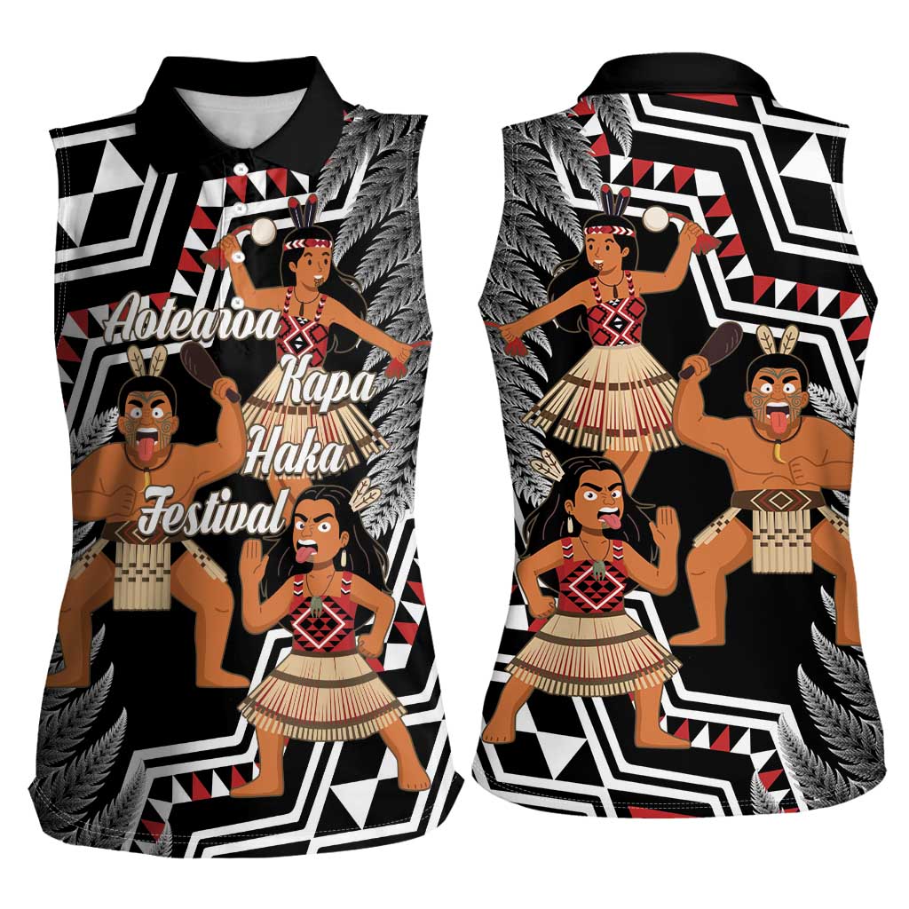 Aotearoa Kapa Haka Women Sleeveless Polo Shirt 2025 Festival - Traditional Maori Dance LT14 - Polynesian Pride