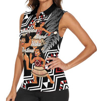 Aotearoa Kapa Haka Women Sleeveless Polo Shirt 2025 Festival - Traditional Maori Dance LT14 - Polynesian Pride
