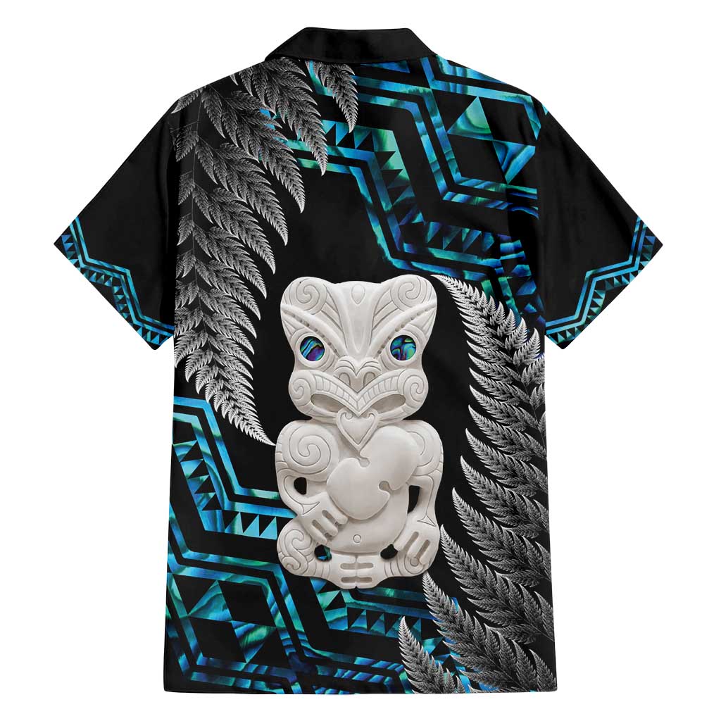 Aotearoa Taniko Paua Shell With Hei Tiki Family Matching Puletasi and Hawaiian Shirt LT14 - Polynesian Pride