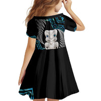 Aotearoa Taniko Paua Shell With Hei Tiki Family Matching Short Sleeve Bodycon Dress and Hawaiian Shirt LT14 - Polynesian Pride