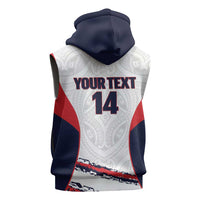 AS Venus Tahiti Football Custom Sleeveless Hoodie Go Champions Polynesian Pattern LT14 - Polynesian Pride
