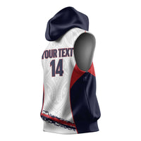 AS Venus Tahiti Football Custom Sleeveless Hoodie Go Champions Polynesian Pattern LT14 - Polynesian Pride