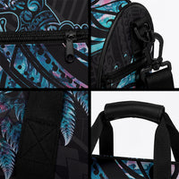 New Zealand Lizard Duffle Bag Silver Fern Aotearoa Maori With Paua Shell LT14 - Polynesian Pride