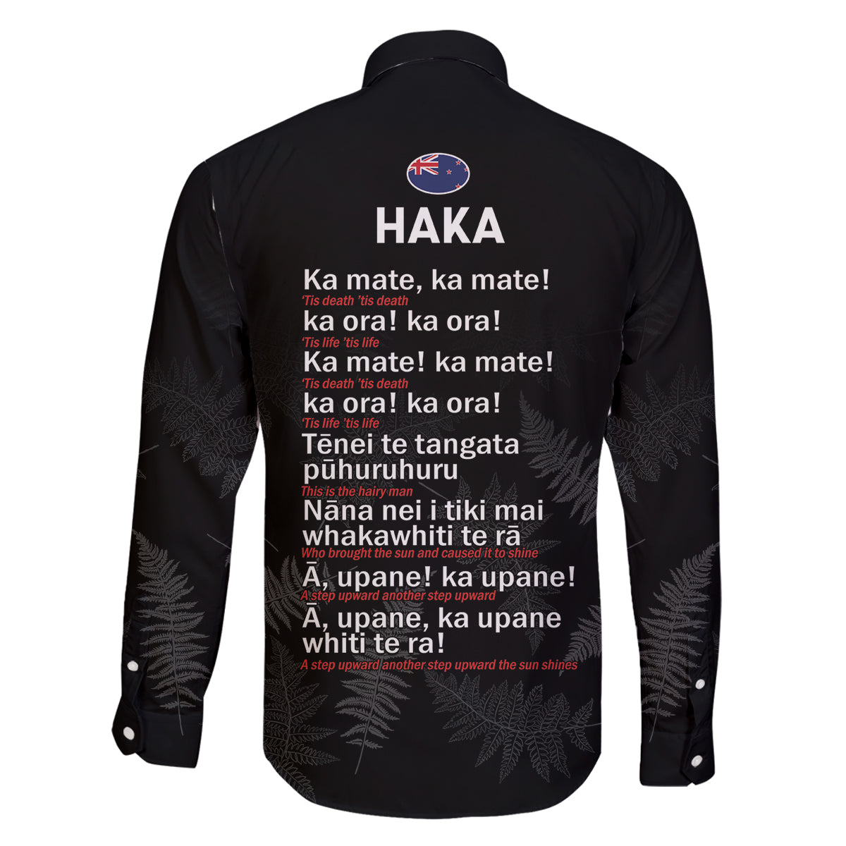 New Zealand Haka Rugby Family Matching Long Sleeve Bodycon Dress and Hawaiian Shirt 2024 Pacific Go Black Silver Fern LT14 - Polynesian Pride