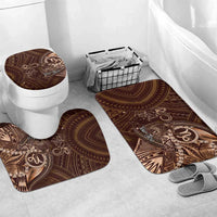 Personalised Polynesia Zodiac Capricorn Bathroom Set Galaxy Polynesian Pattern Chest Tattoo Style