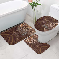 Personalised Polynesia Zodiac Capricorn Bathroom Set Galaxy Polynesian Pattern Chest Tattoo Style