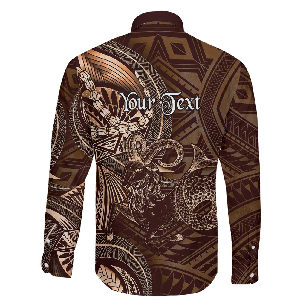 Personalised Polynesia Zodiac Capricorn Family Matching Tank Maxi Dress and Hawaiian Shirt Galaxy Polynesian Pattern Chest Tattoo Style LT14 - Polynesian Pride