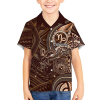 Personalised Polynesia Zodiac Capricorn Hawaiian Shirt Galaxy Polynesian Pattern Chest Tattoo Style LT14 - Polynesian Pride