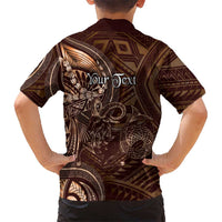 Personalised Polynesia Zodiac Capricorn Hawaiian Shirt Galaxy Polynesian Pattern Chest Tattoo Style LT14 - Polynesian Pride