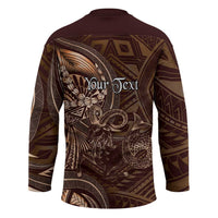 Personalised Polynesia Zodiac Capricorn Hockey Jersey Galaxy Polynesian Pattern Chest Tattoo Style LT14 - Polynesian Pride