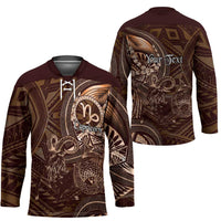 Personalised Polynesia Zodiac Capricorn Hockey Jersey Galaxy Polynesian Pattern Chest Tattoo Style LT14 - Polynesian Pride