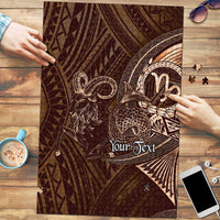 Personalised Polynesia Zodiac Capricorn Puzzle Galaxy Polynesian Pattern Chest Tattoo Style