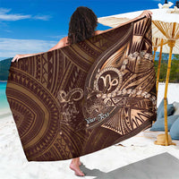 Personalised Polynesia Zodiac Capricorn Sarong Galaxy Polynesian Pattern Chest Tattoo Style