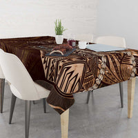 Personalised Polynesia Zodiac Capricorn Tablecloth Galaxy Polynesian Pattern Chest Tattoo Style
