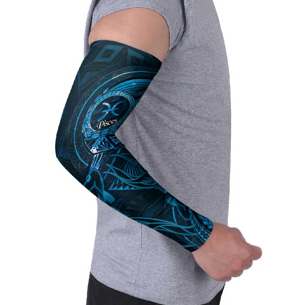 Personalised Polynesia Zodiac Pisces Arm Sleeves Galaxy Polynesian Pattern Chest Tattoo Style