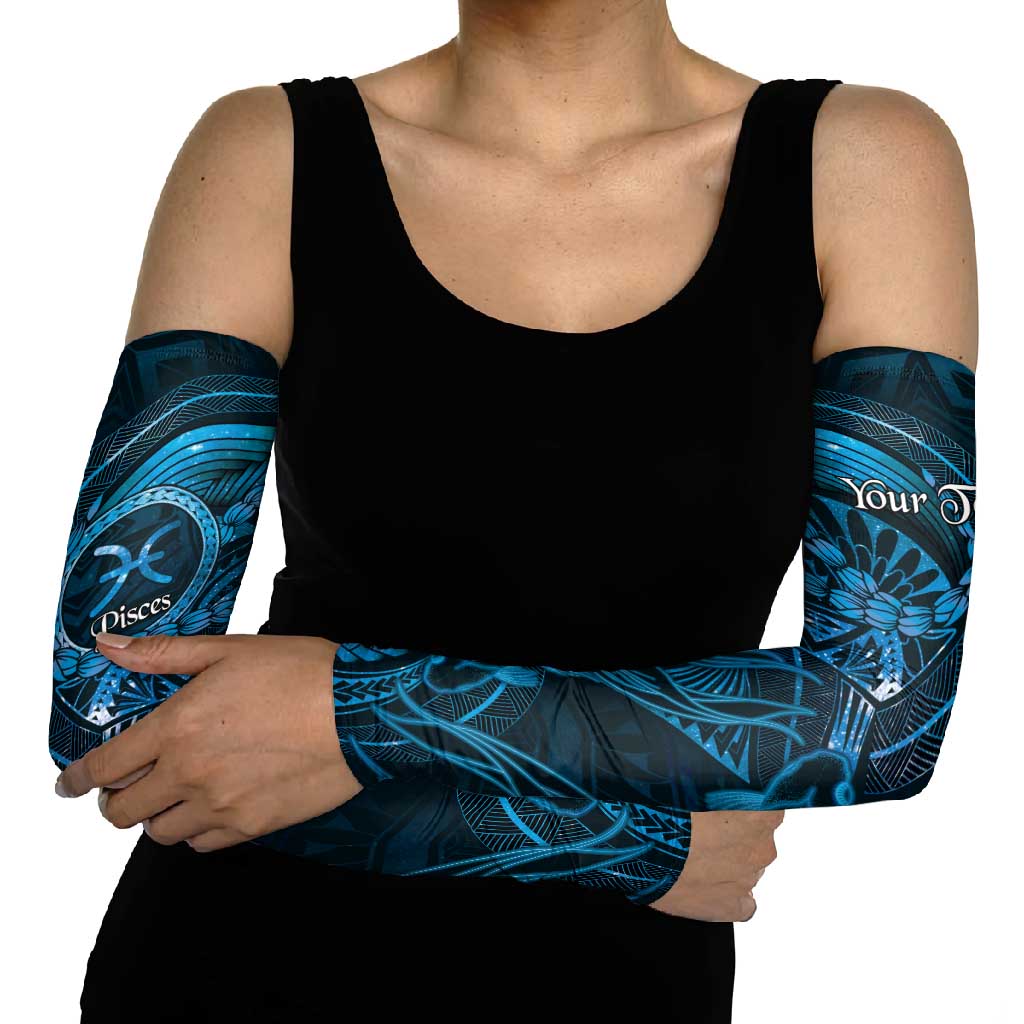 Personalised Polynesia Zodiac Pisces Arm Sleeves Galaxy Polynesian Pattern Chest Tattoo Style