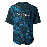 Personalised Polynesia Zodiac Pisces Baseball Jersey Galaxy Polynesian Pattern Chest Tattoo Style