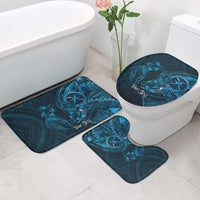 Personalised Polynesia Zodiac Pisces Bathroom Set Galaxy Polynesian Pattern Chest Tattoo Style