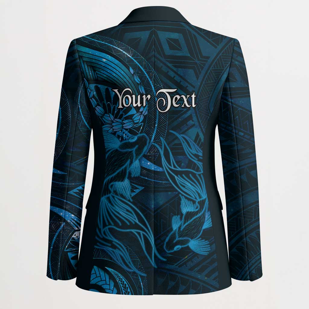 Personalised Polynesia Zodiac Pisces Blazer Galaxy Polynesian Pattern Chest Tattoo Style