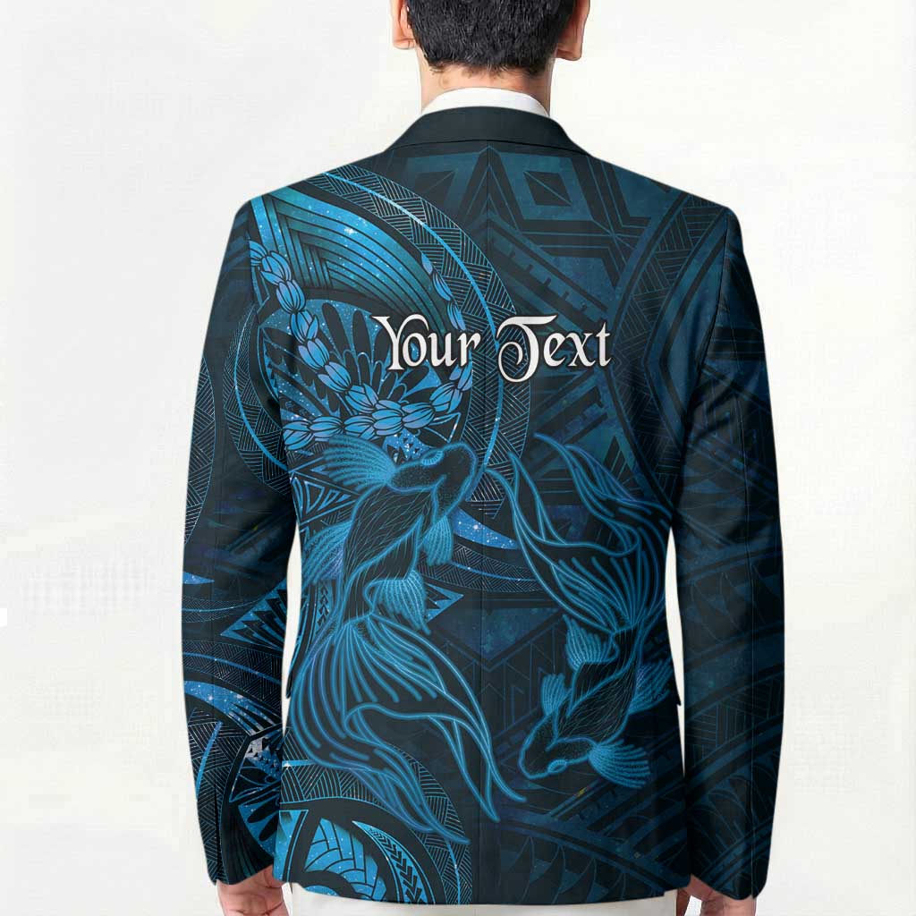 Personalised Polynesia Zodiac Pisces Blazer Galaxy Polynesian Pattern Chest Tattoo Style