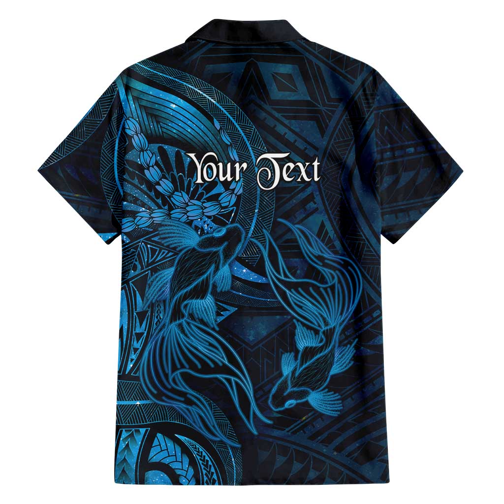Personalised Polynesia Zodiac Pisces Family Matching Long Sleeve Bodycon Dress and Hawaiian Shirt Galaxy Polynesian Pattern Chest Tattoo Style LT14 - Polynesian Pride