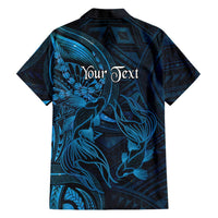 Personalised Polynesia Zodiac Pisces Family Matching Summer Maxi Dress and Hawaiian Shirt Galaxy Polynesian Pattern Chest Tattoo Style LT14 - Polynesian Pride