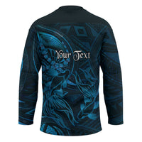 Personalised Polynesia Zodiac Pisces Hockey Jersey Galaxy Polynesian Pattern Chest Tattoo Style LT14 - Polynesian Pride