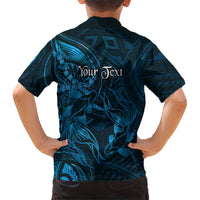 Personalised Polynesia Zodiac Pisces Kid Hawaiian Shirt Galaxy Polynesian Pattern Chest Tattoo Style LT14 - Polynesian Pride
