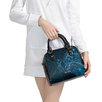 Personalised Polynesia Zodiac Pisces Shoulder Handbag Galaxy Polynesian Pattern Chest Tattoo Style