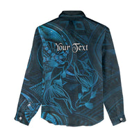 Personalised Polynesia Zodiac Pisces Women Casual Shirt Galaxy Polynesian Pattern Chest Tattoo Style